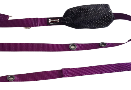 Smoochy Poochy Hands Free Leash - Purple on Sale