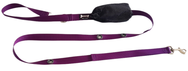 Smoochy Poochy Hands Free Leash - Purple on Sale