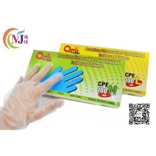 HAND GLOVE Polyethylene CPE 100pcs pack Premium on Sale