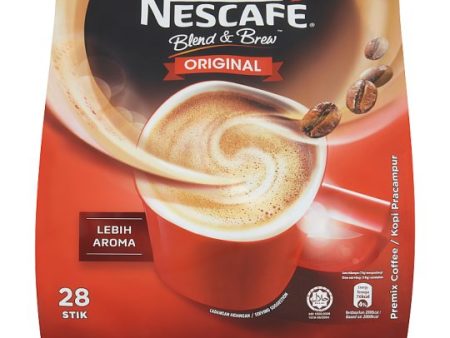 NESCAFE Coffee Original Blend Brew 3in1 28 sticks pack Supply