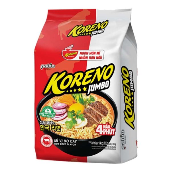 Koreno Noodle Jumbo Bag Hot Beef Flavor 1kg bag Sale