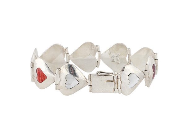 Pure Art Heart Silver Bracelet Fashion