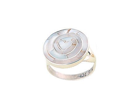 Mother of Pearl Heart Ring Online Hot Sale