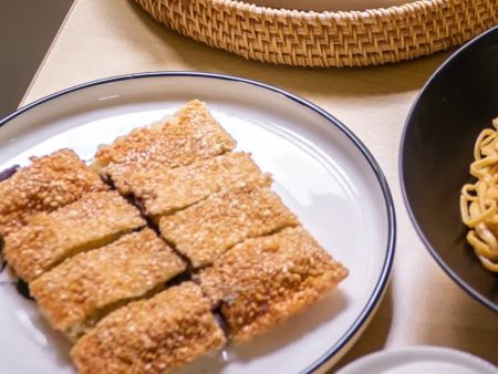 Deep-fried Chinese Pancake filled with Red Bean Paste 豆沙窝饼 on Sale