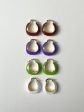 Chic Enamel Hoops - Purple Sale