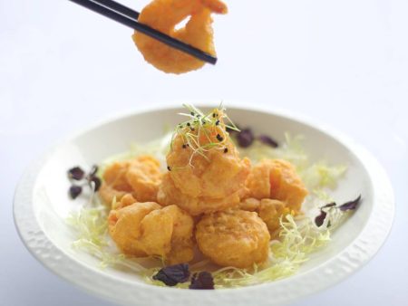 Deep-fried Prawns with Salted Egg Yolk 金粉虾球 Supply