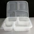 LUNCH BOX PLASTIC NATURAL 50pc pack Online Sale