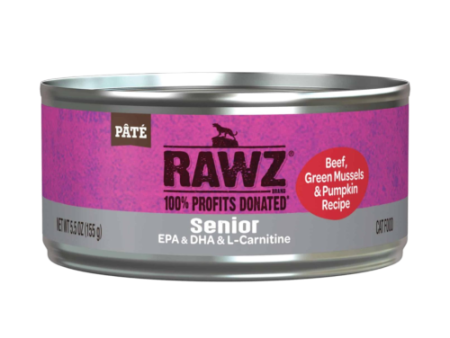 Rawz Senior Beef Green Mussels Pumpkin 156g Hot on Sale