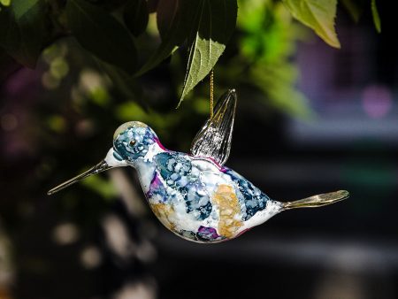 Hand Blown Glass Hummingbird Ornament Cheap