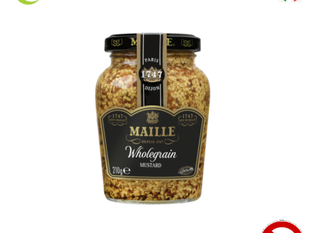 WHOLE GRAIN MUSTARD Maille 210g bottle Hot on Sale