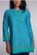 Poly-Silk Hand-Embroided Tunic Fashion