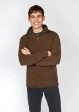 Half Zip Virgin Wool Irish Sweater for Men Sale