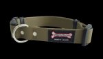 Smoochy Poochy Adjustable Polyvinyl Clip Collar - Khaki Discount