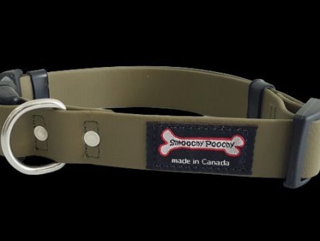 Smoochy Poochy Adjustable Polyvinyl Clip Collar - Khaki Discount