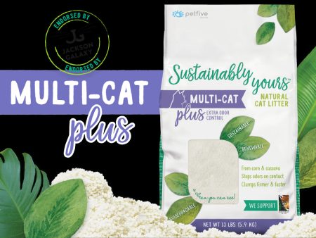 Sustainably Yours Cat Litter - Multi Cat + odor control on Sale