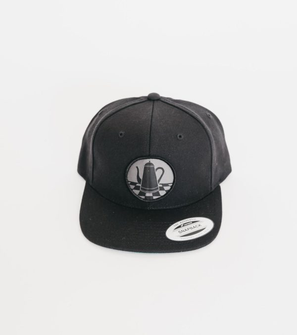 Blacked-Out Traditional Logo Snapback Hat - Black or Gray on Sale