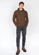 Half Zip Virgin Wool Irish Sweater for Men Sale