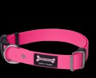 Smoochy Poochy Adjustable Polyvinyl Clip Collar - Hot Pink Hot on Sale