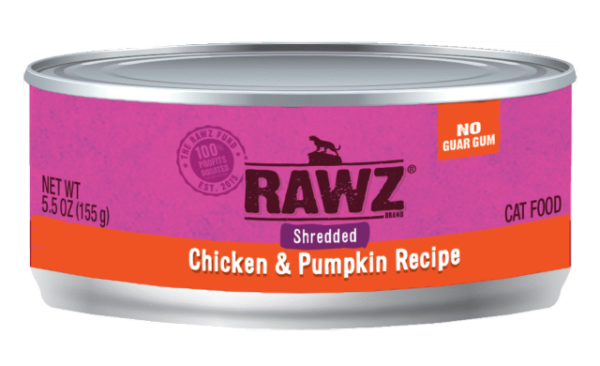 Rawz Chicken & Pumpkin Shredded 156g For Sale