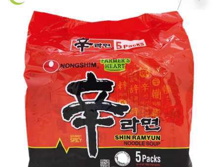 SHIN RAMYUN Noodles SPICY Korean 5no120g pk For Cheap