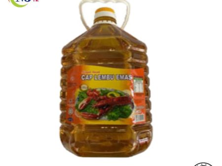 COOKING OIL Lembu Emas 5kg bottle Online now