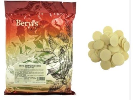 CHOCOLATE BUTTON White Beryl s 1kg pack For Sale