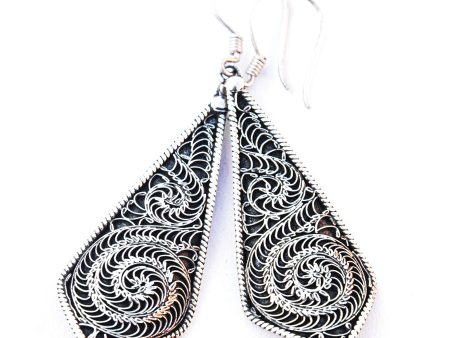 Chadani - Moonlight Silver Earrings Online now