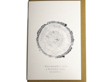 Your growth is a beautiful story to witness  - Greeting Card For Discount