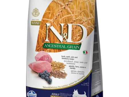 Farmina N&D Ancestral Grain - Lamb & Blueberry Mini Adult 7kg Discount