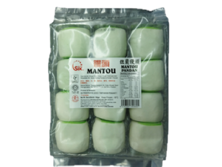 BUN MINI MANTAO PANDAN 12pcs 180g pack Hot on Sale